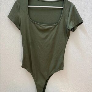 Olive Green Women's Bodysuit
